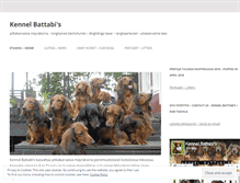 Tablet Screenshot of kennelbattabis.com